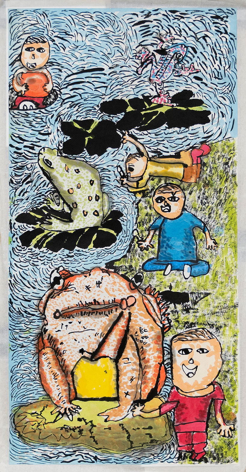 臺灣藝術教育網_學習資源_作品欣賞_視覺藝術_水墨_青蜍酷夏